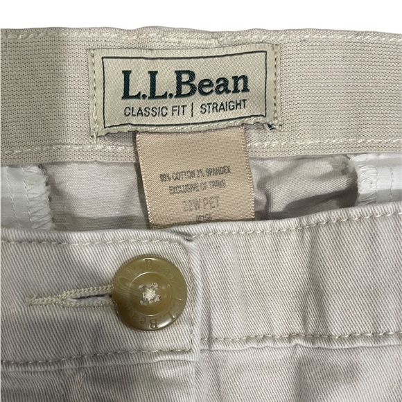 LL Bean classic straight leg khaki capri - Picture 3 of 3